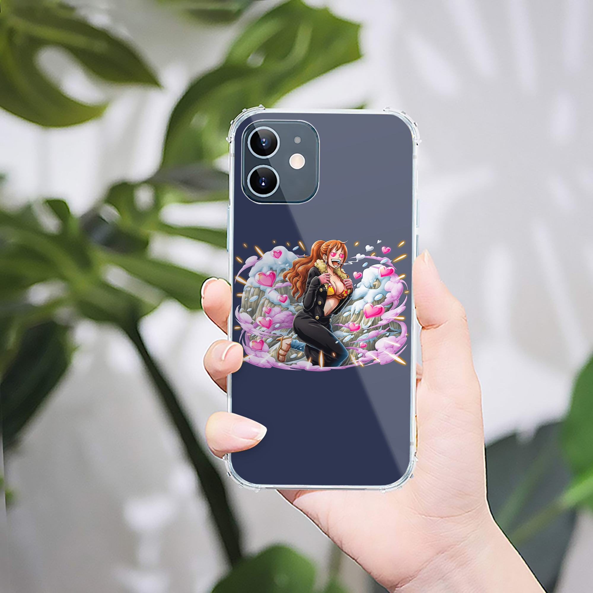 （画像用） ワンピース ナミ ONE PIECE Nami 【iPhone 12シリーズ対応】透明スマホケース（クリアソフトケース）